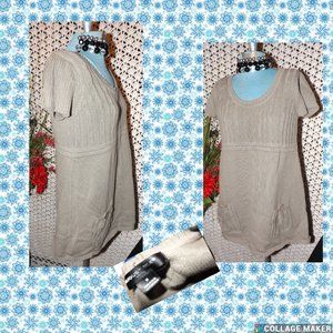 August Silk Gray Tone Sweater